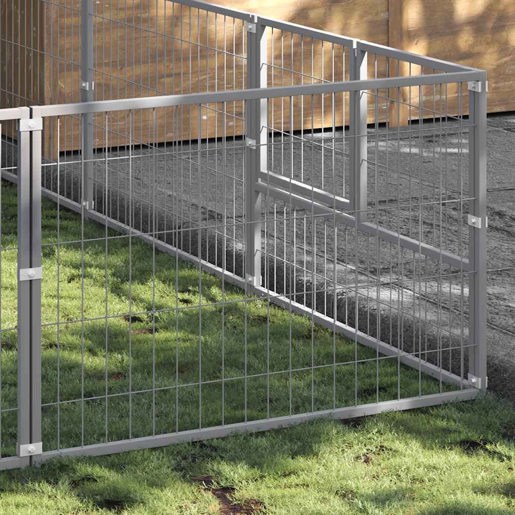 Hundezwinger Silbern 9 m² Stahl