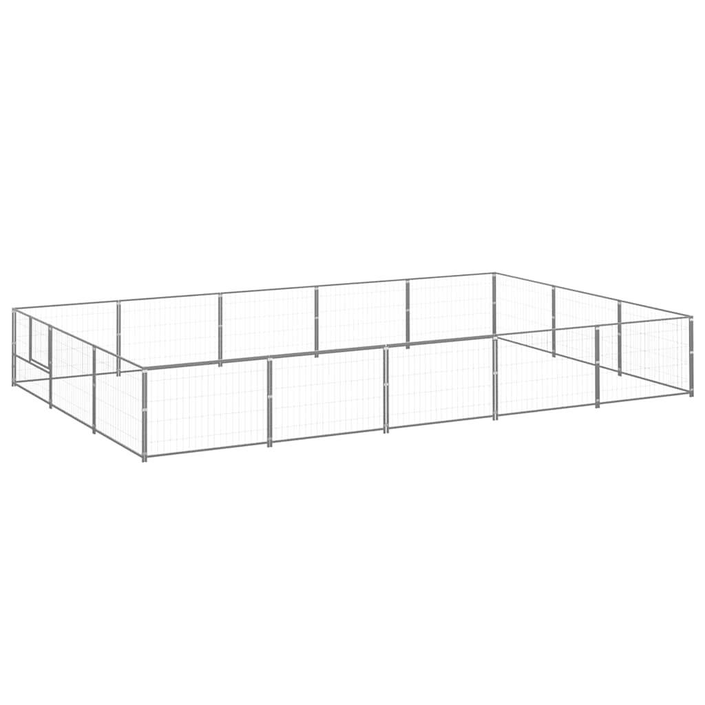 Hundezwinger Silbern 15 m² Stahl