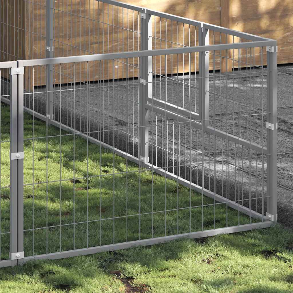 Hundezwinger Silbern 18 m² Stahl