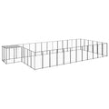 Hundezwinger Schwarz 22,99 m² Stahl