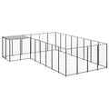Hundezwinger Schwarz 10,89 m² Stahl