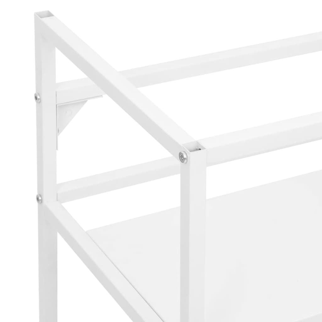 Badezimmer Waschtischgestell Weiß 59x38x83 cm Eisen