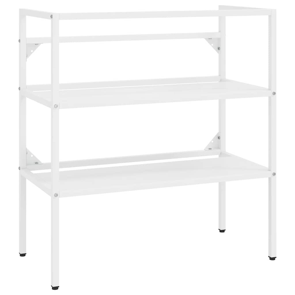 Badezimmer Waschtischgestell Weiß 79x38x83 cm Eisen