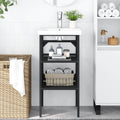 Badezimmer Waschtischgestell Schwarz 40x38x83 cm Eisen