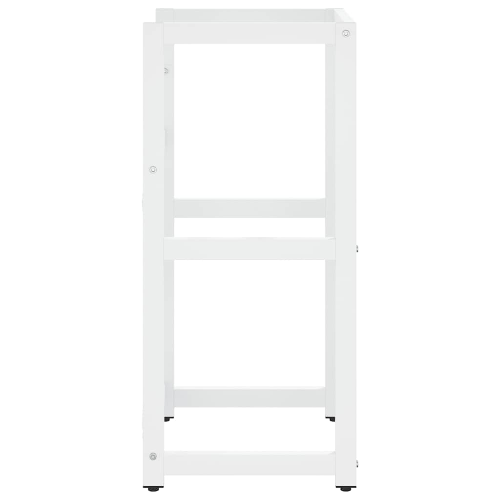Badezimmer Waschtischgestell Weiß 40x38x83 cm Eisen