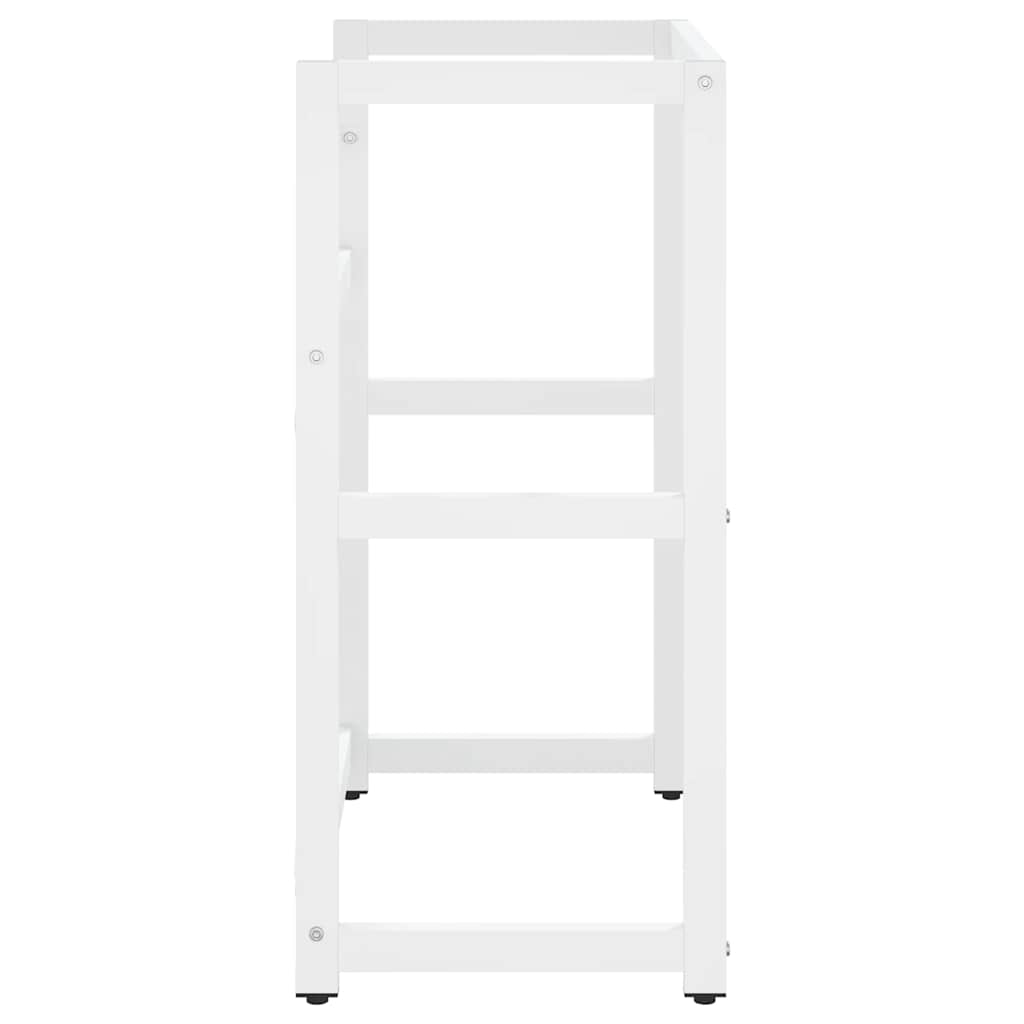 Badezimmer Waschtischgestell Weiß 59x38x83 cm Eisen