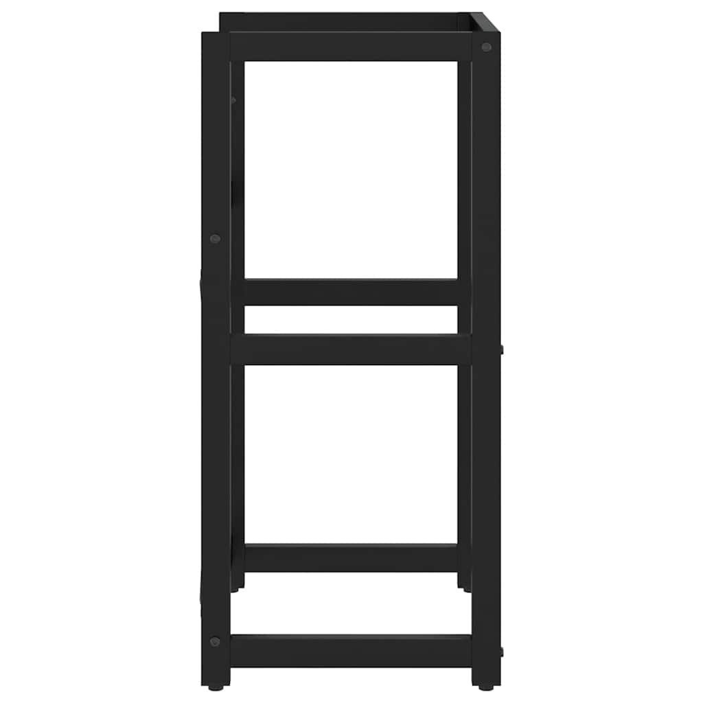 Badezimmer Waschtischgestell Schwarz 40x38x83 cm Eisen
