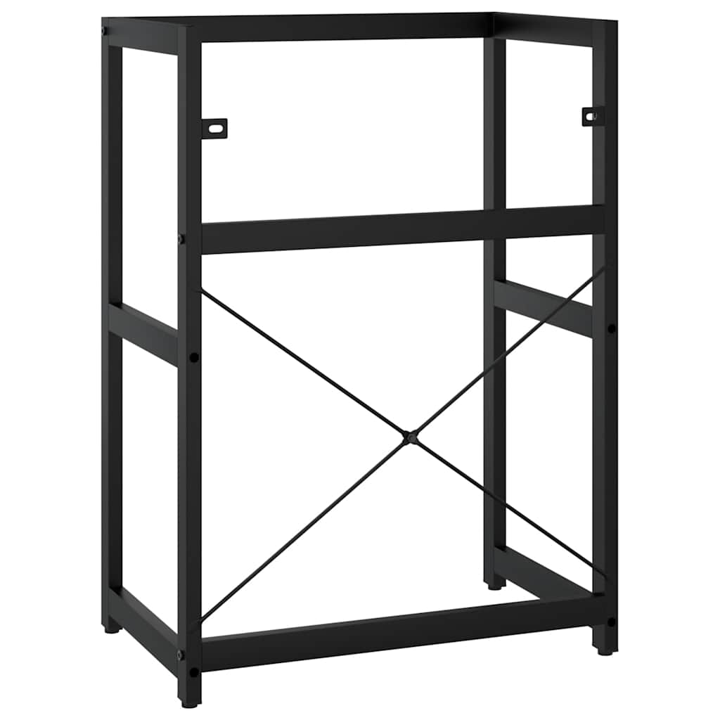 Badezimmer Waschtischgestell Schwarz 59x38x83 cm Eisen