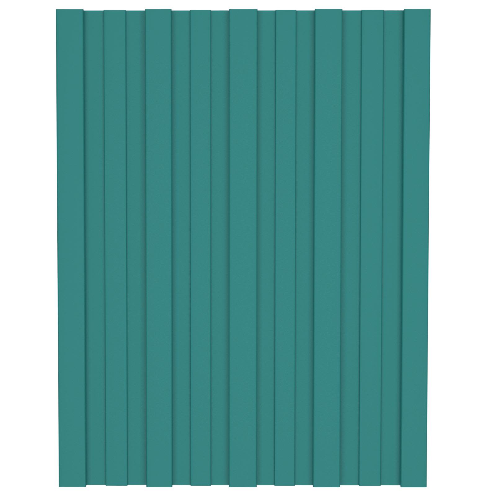 Dachpaneel 12 pcs Grün 60 x 45 cm Verzinkter Stahl