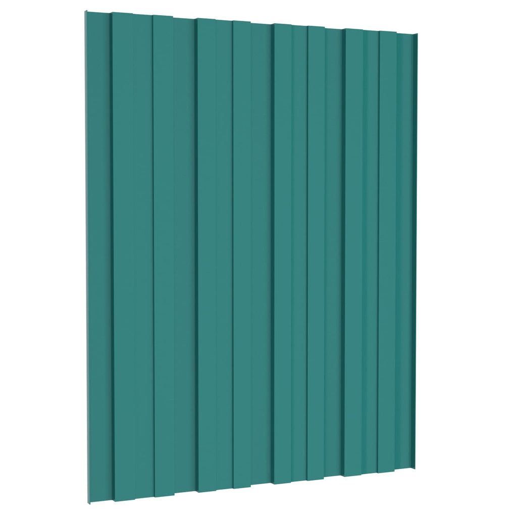 Dachpaneel 36 pcs Grün 60 x 45 cm Verzinkter Stahl