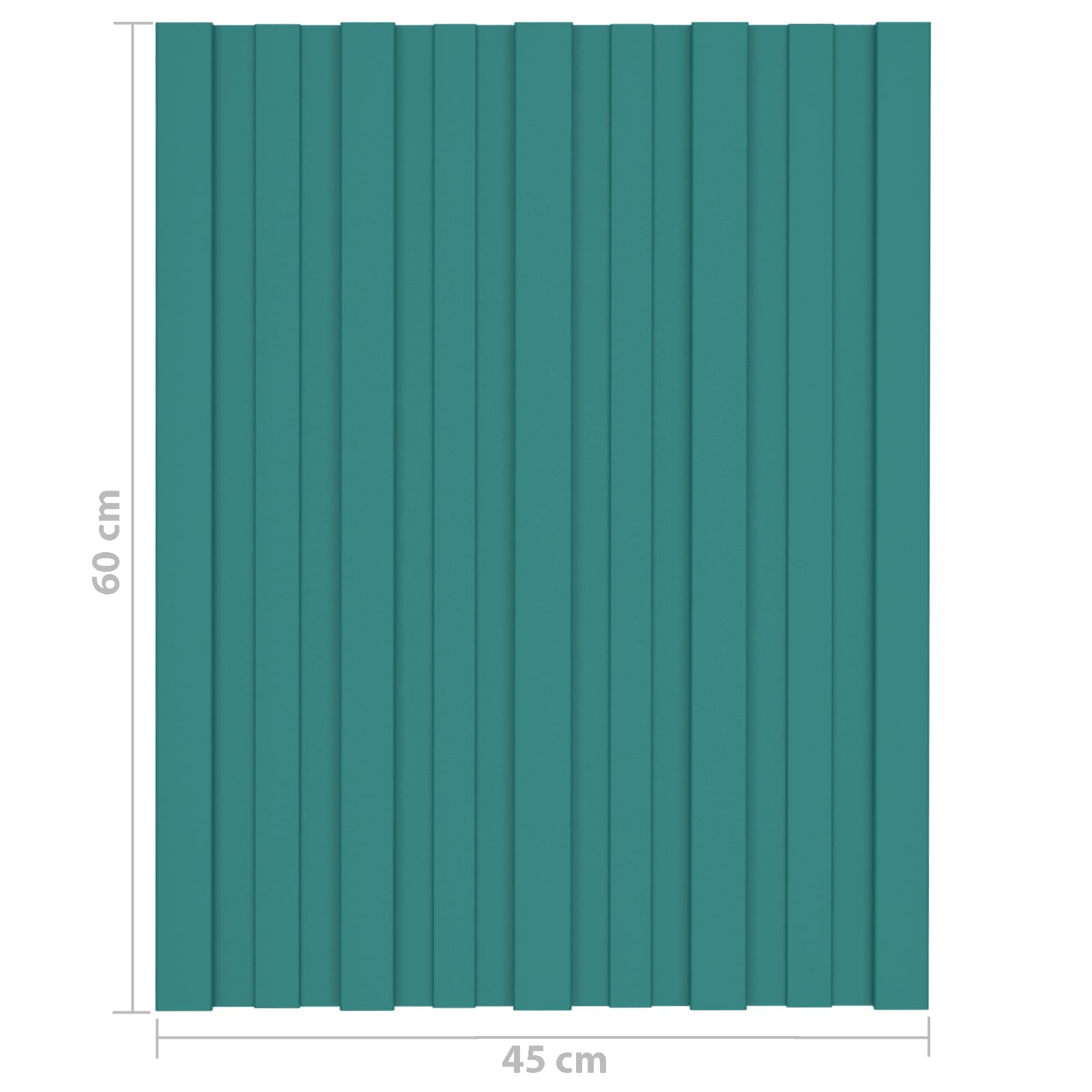 Dachpaneel 36 pcs Grün 60 x 45 cm Verzinkter Stahl