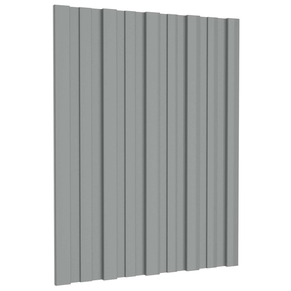 Dachpaneel 36 pcs Grau 60 x 45 cm Verzinkter Stahl