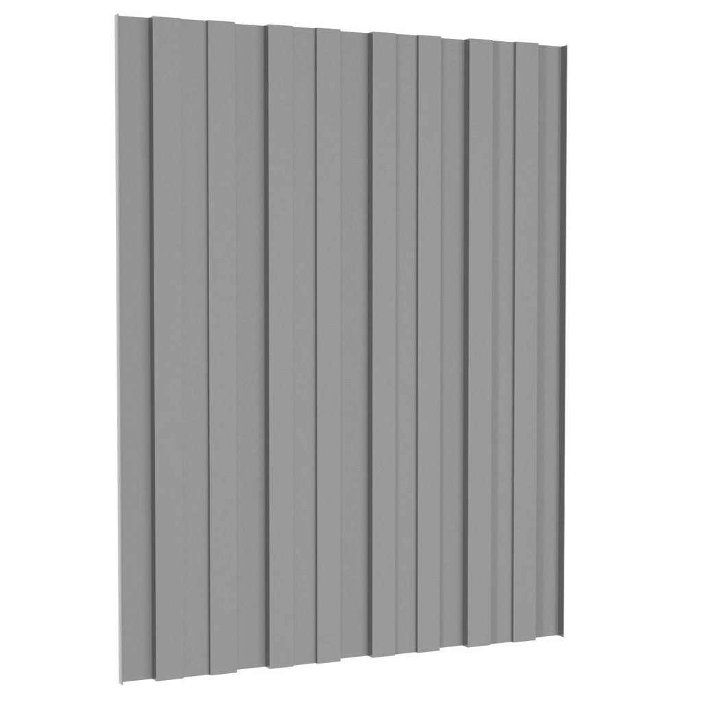 Dachpaneel 36 pcs Grau 60 x 45 cm Verzinkter Stahl