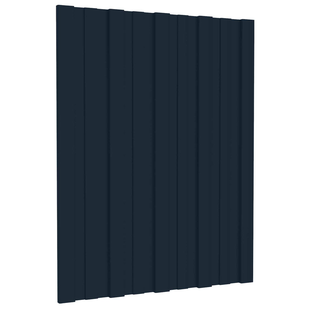 Dachpaneel 12 pcs Anthrazit 60 x 45 cm Verzinkter Stahl
