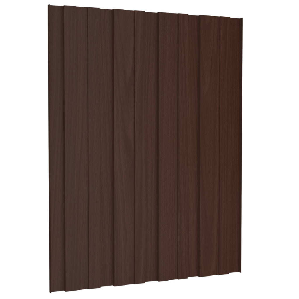 Dachpaneel 12 pcs Braun 60 x 45 cm Verzinkter Stahl