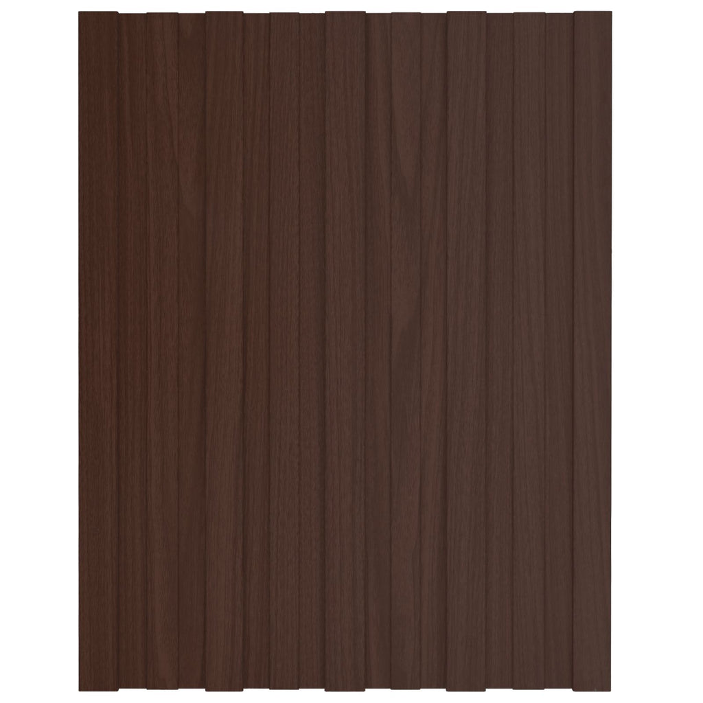 Dachpaneel 12 pcs Braun 60 x 45 cm Verzinkter Stahl