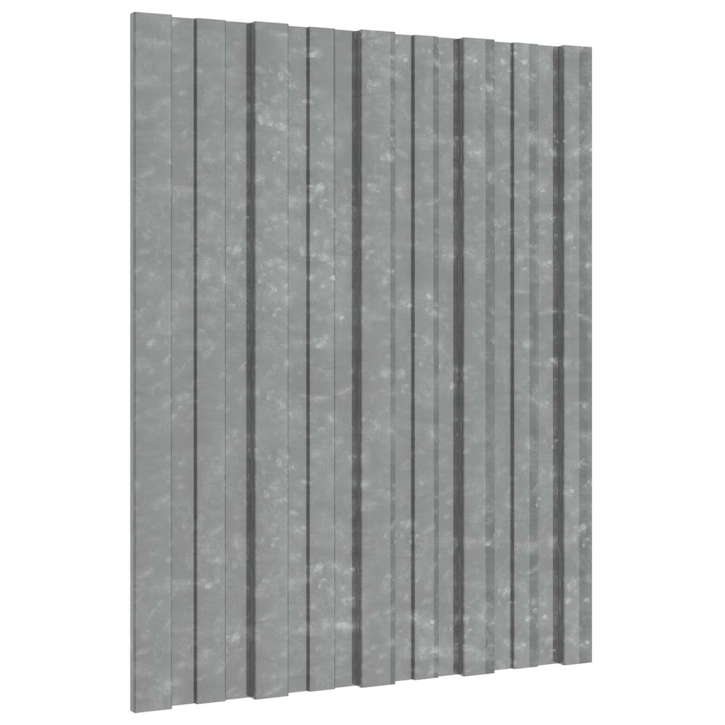 Dachpaneel 36 pcs Silber 60 x 45 cm Verzinkter Stahl