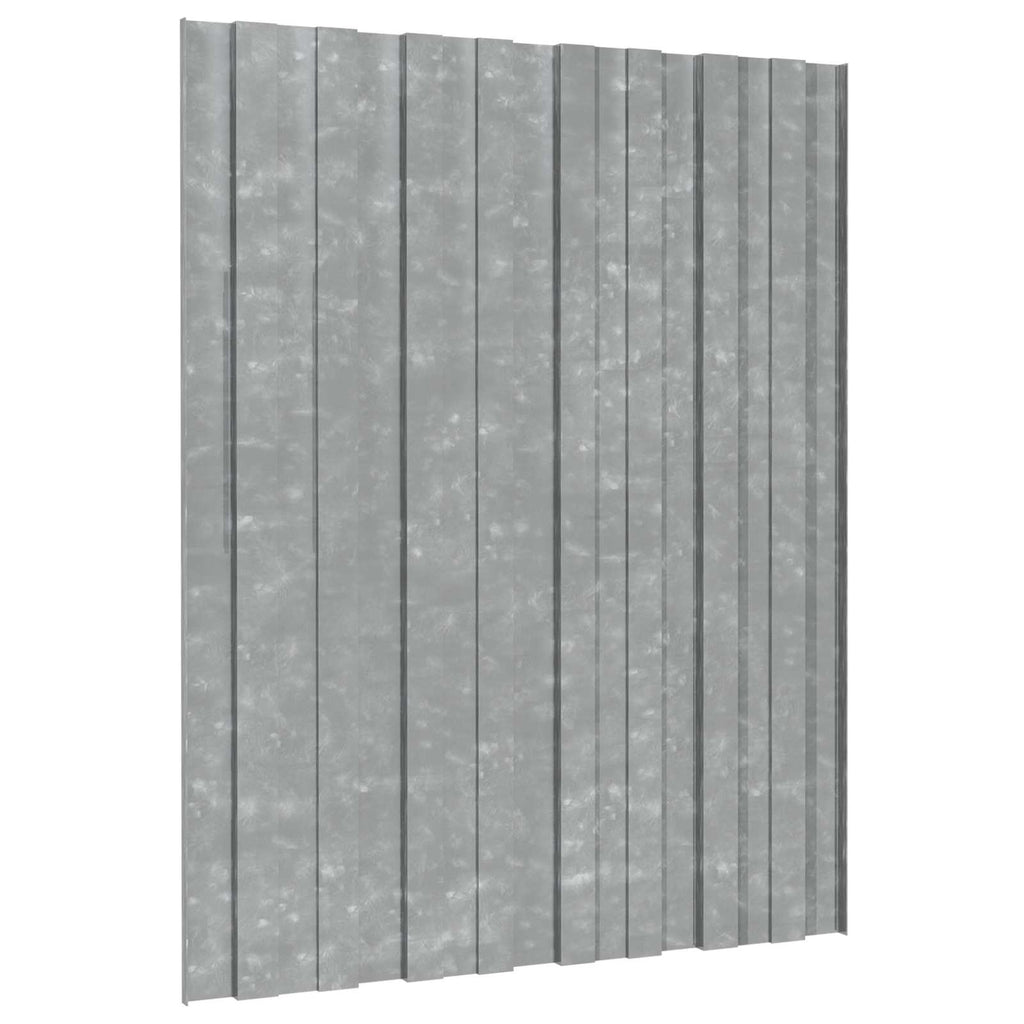 Dachpaneel 36 pcs Silber 60 x 45 cm Verzinkter Stahl