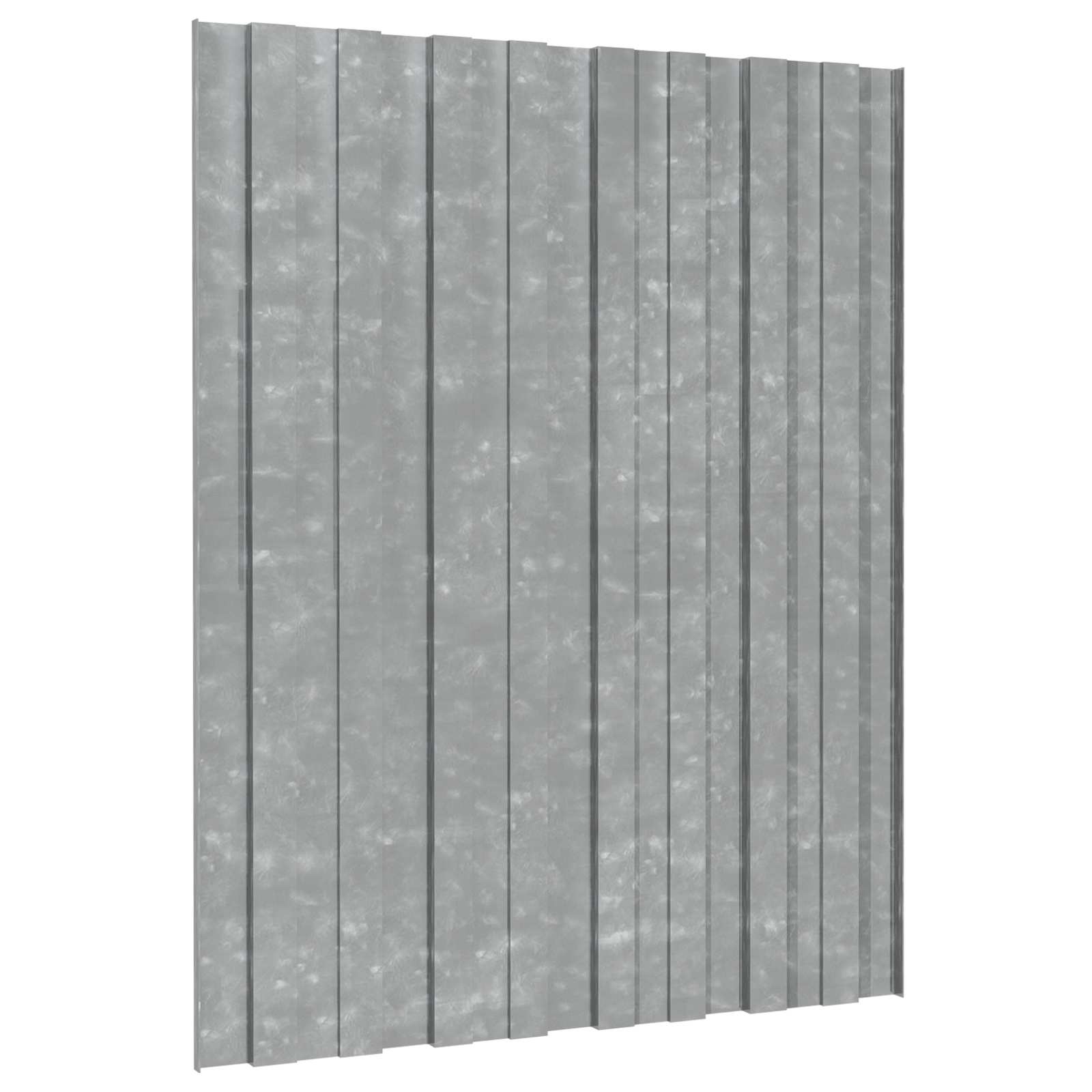Dachpaneel 36 pcs Silber 60 x 45 cm Verzinkter Stahl