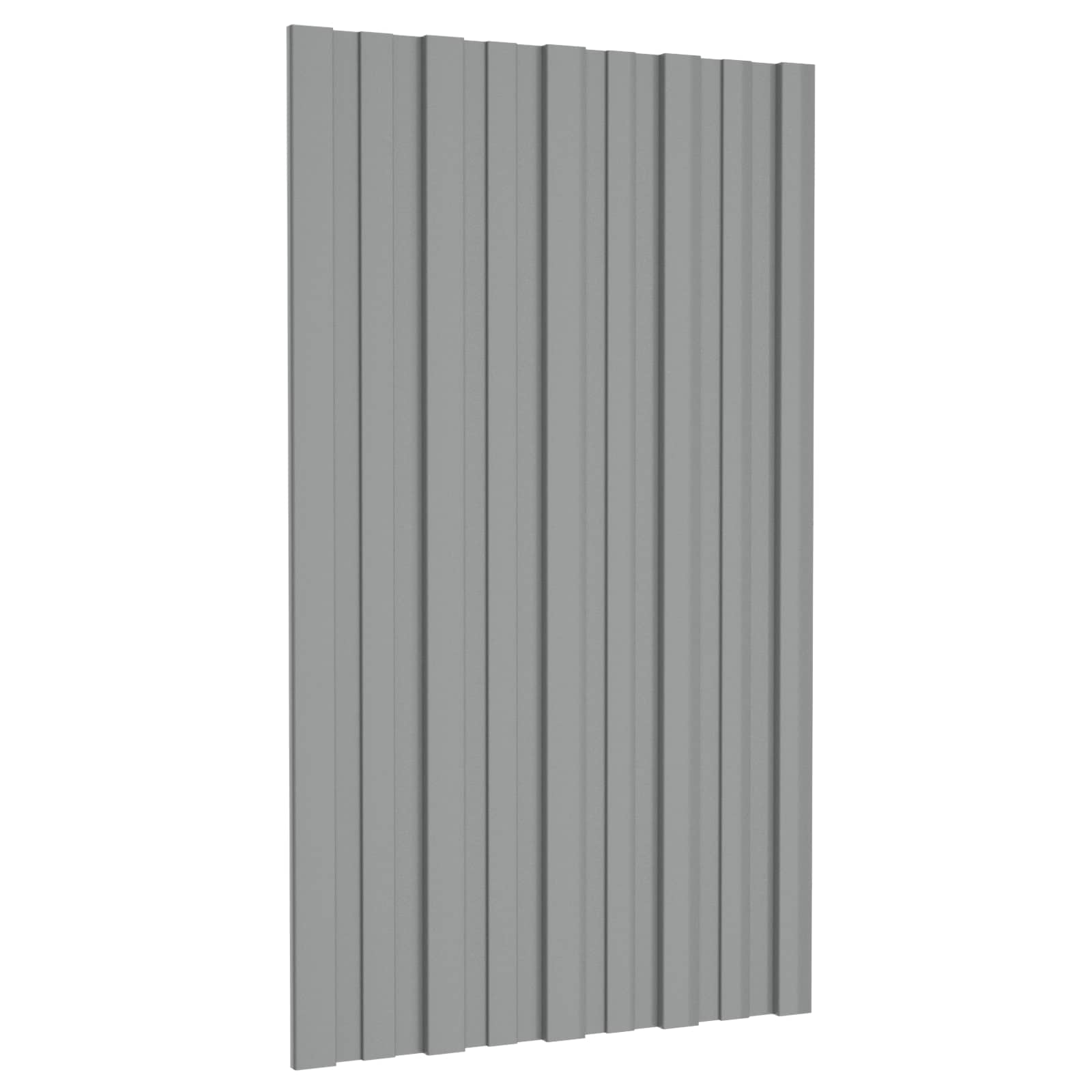 Dachpaneel 12 pcs Grau 80 x 45 cm Verzinkter Stahl