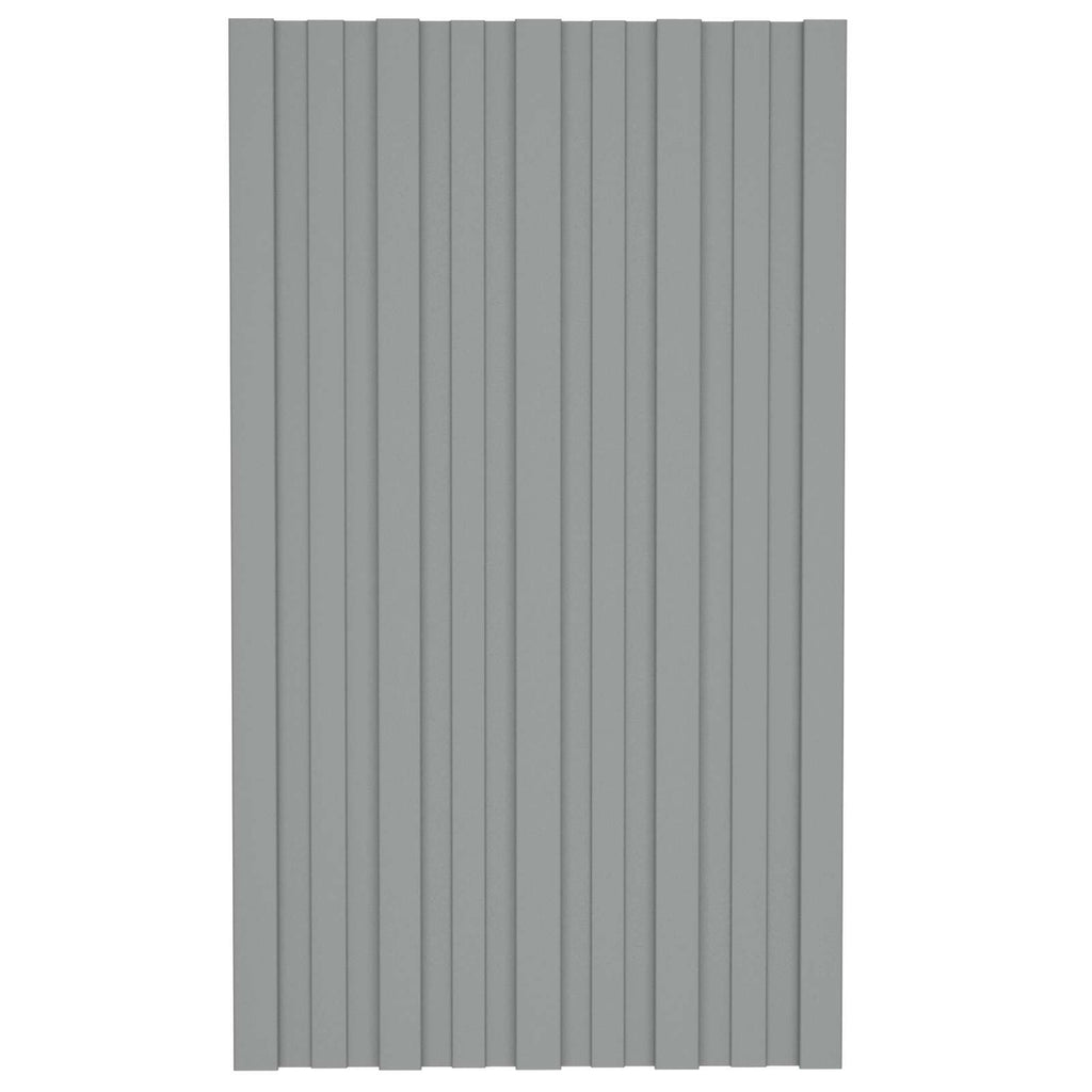 Dachpaneel 12 pcs Grau 80 x 45 cm Verzinkter Stahl
