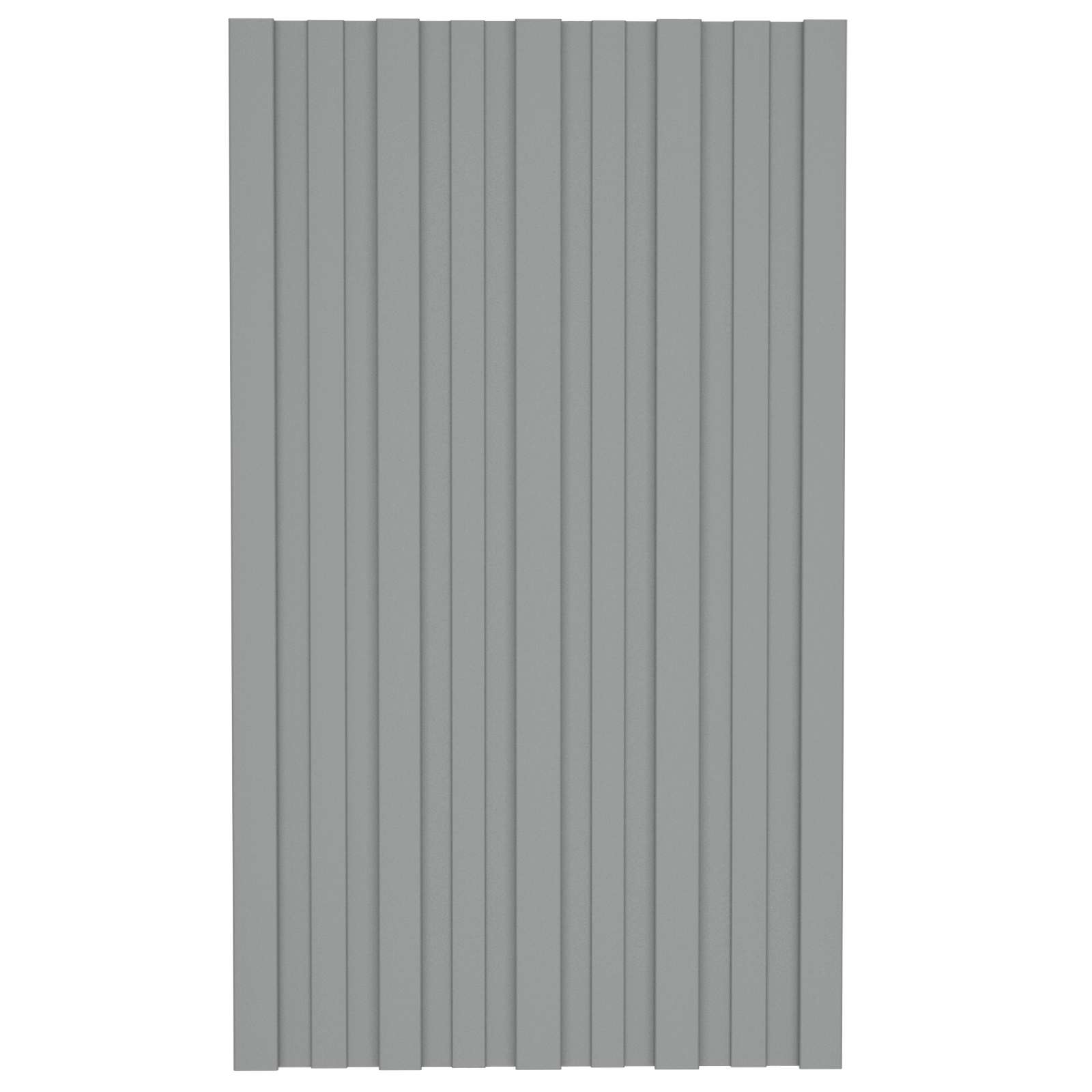 Dachpaneel 12 pcs Grau 80 x 45 cm Verzinkter Stahl