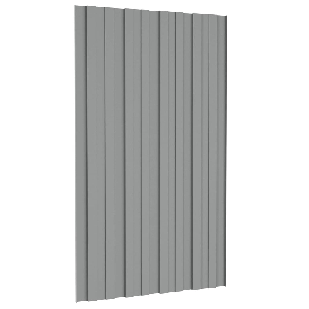 Dachpaneel 36 pcs Grau 80 x 45 cm Verzinkter Stahl