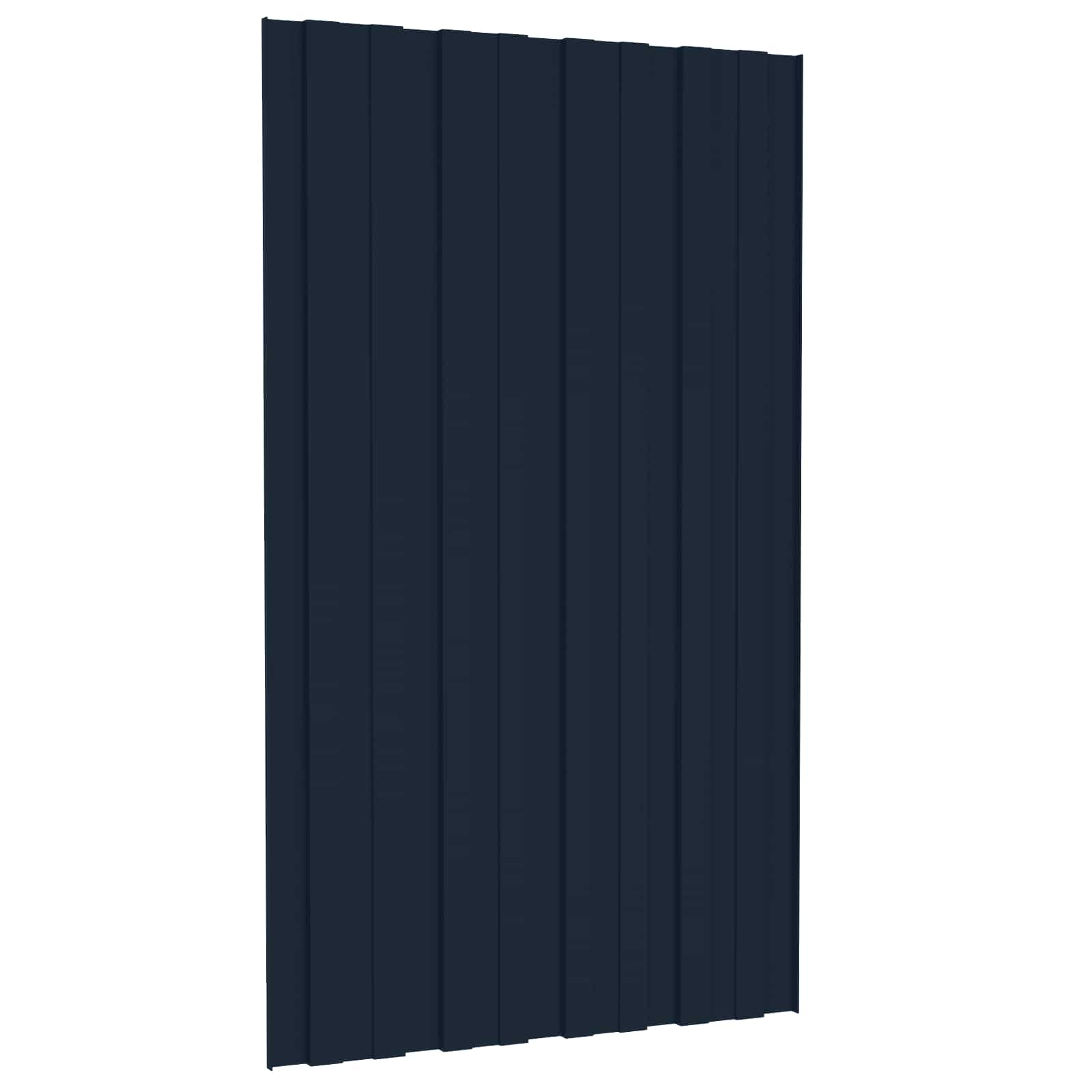 Dachpaneel 12 pcs Anthrazit 80 x 45 cm Verzinkter Stahl