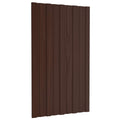 Dachpaneel 12 pcs Braun 80 x 45 cm Verzinkter Stahl