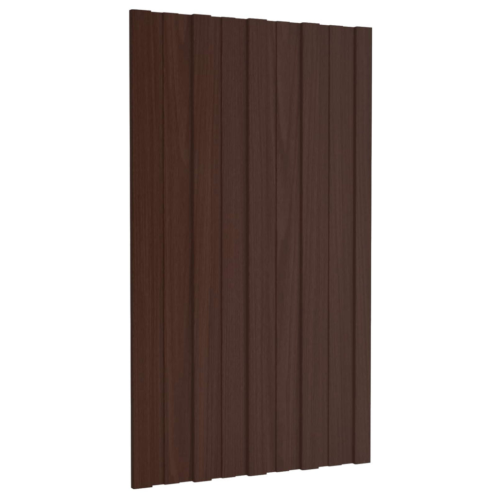 Dachpaneel 36 pcs Braun 80 x 45 cm Verzinkter Stahl
