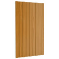 Dachpaneel 12 pcs Natur 80 x 45 cm Verzinkter Stahl