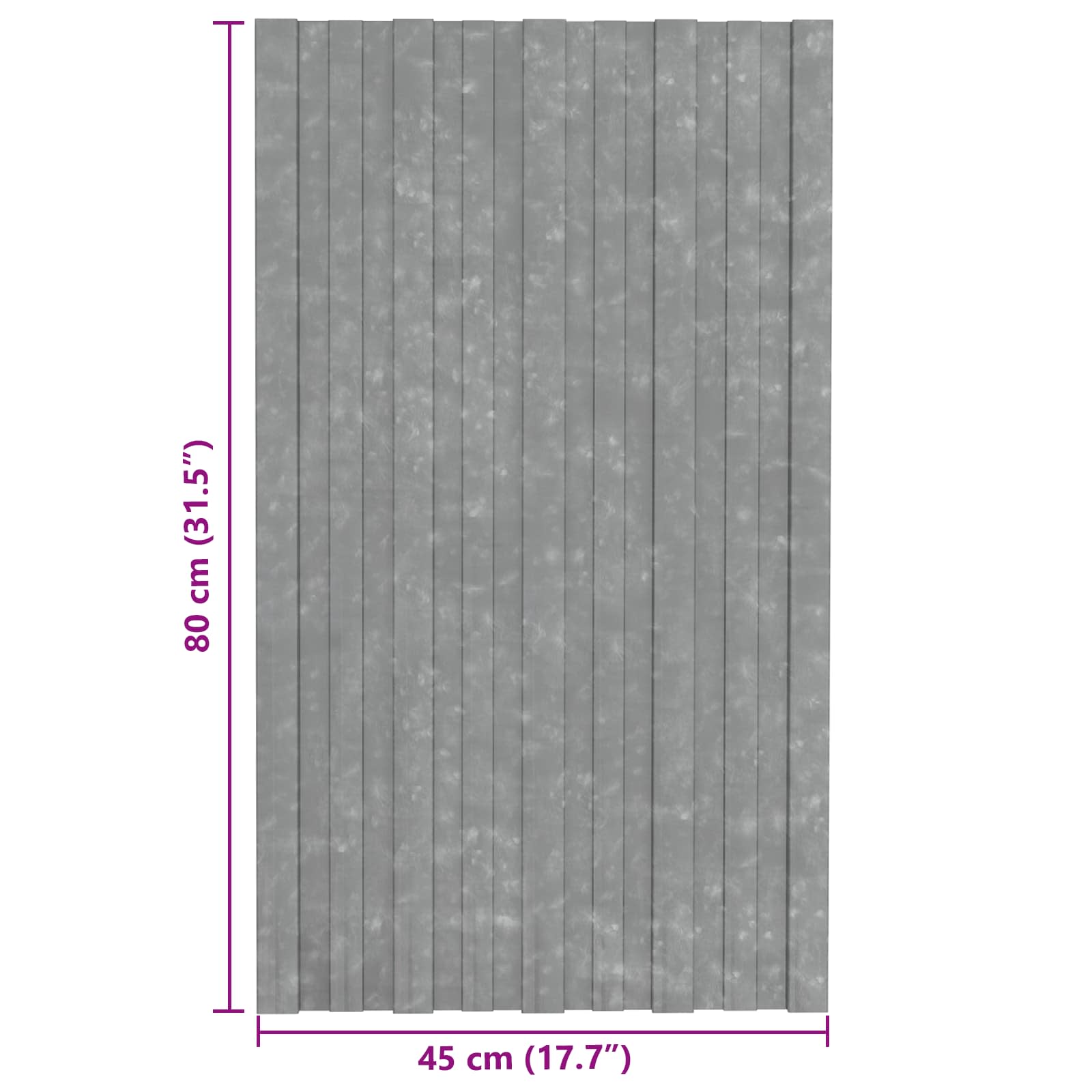 Dachpaneel 36 pcs Silber 80 x 45 cm Verzinkter Stahl