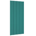 Dachpaneel 12 pcs Grün 100 x 45 cm Verzinkter Stahl