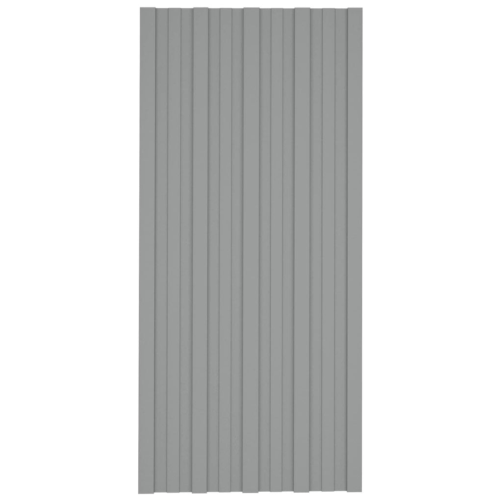 Dachpaneel 36 pcs Grau 100 x 45 cm Verzinkter Stahl