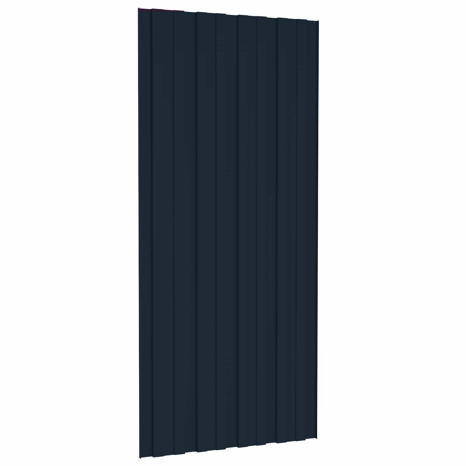 Dachpaneel 36 pcs Anthrazit 100 x 45 cm Verzinkter Stahl