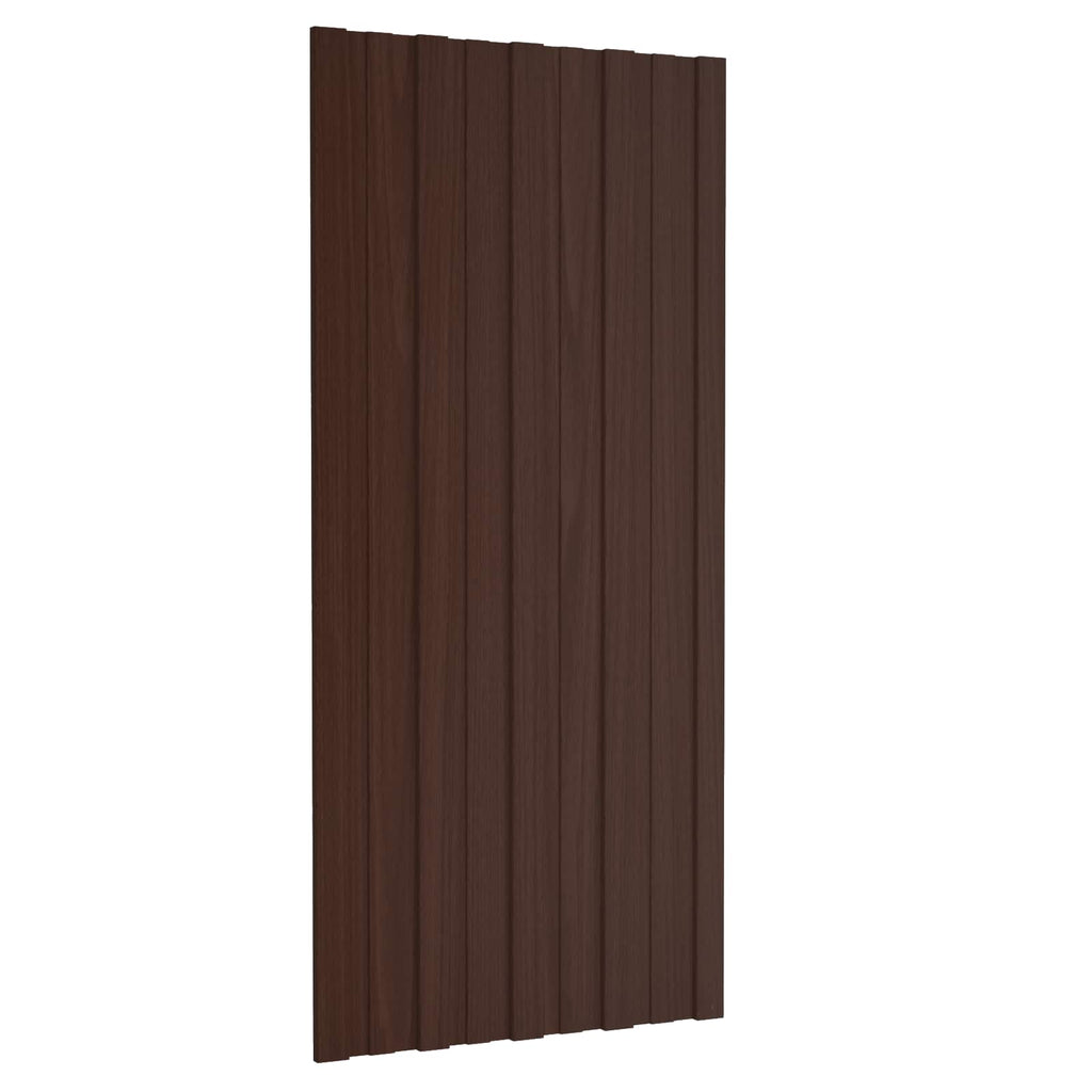 Dachpaneel 12 pcs Braun 100 x 45 cm Verzinkter Stahl