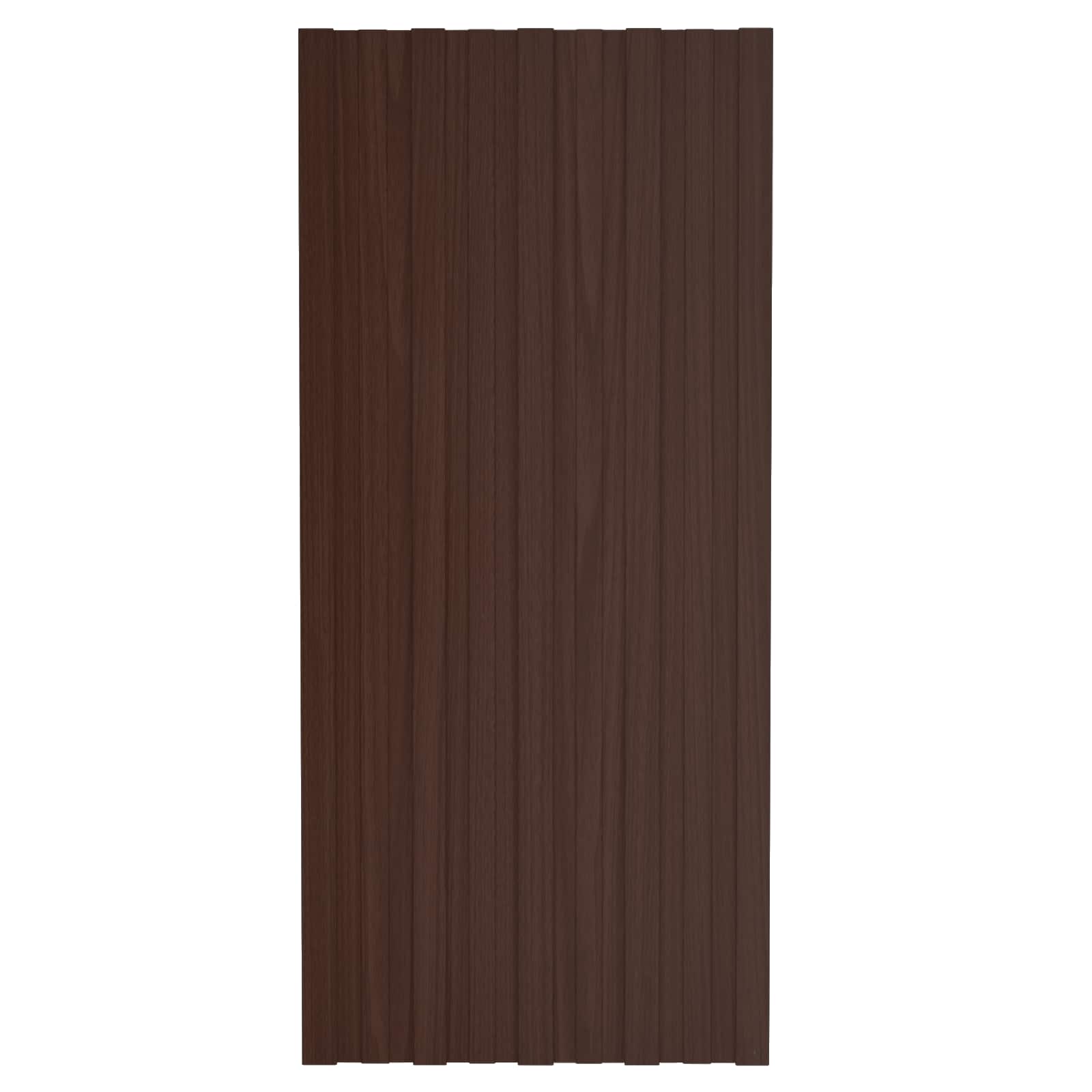 Dachpaneel 12 pcs Braun 100 x 45 cm Verzinkter Stahl
