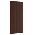Dachpaneel 36 pcs Braun 100 x 45 cm Verzinkter Stahl