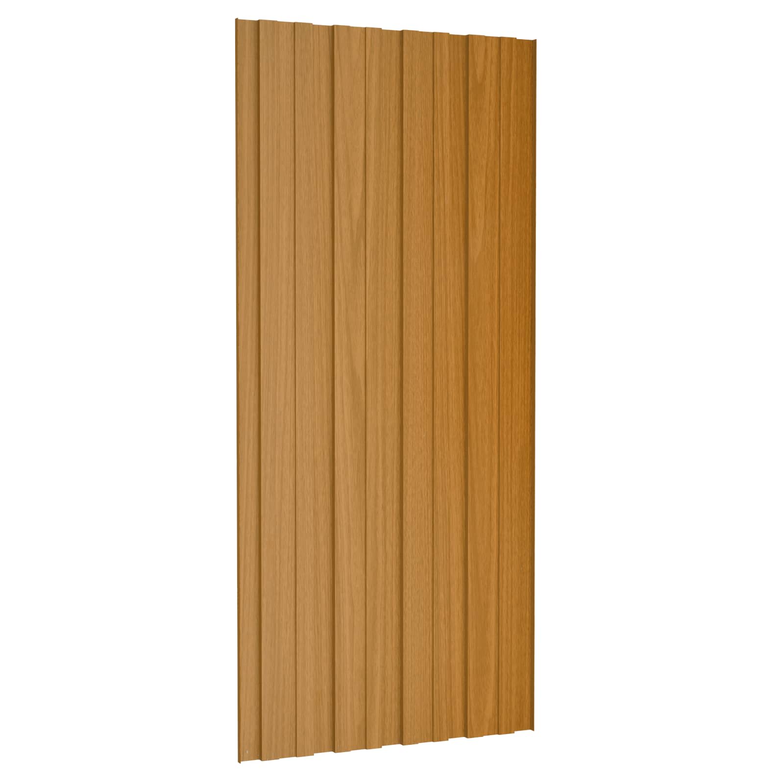 Dachpaneel 36 pcs Natur 100 x 45 cm Verzinkter Stahl