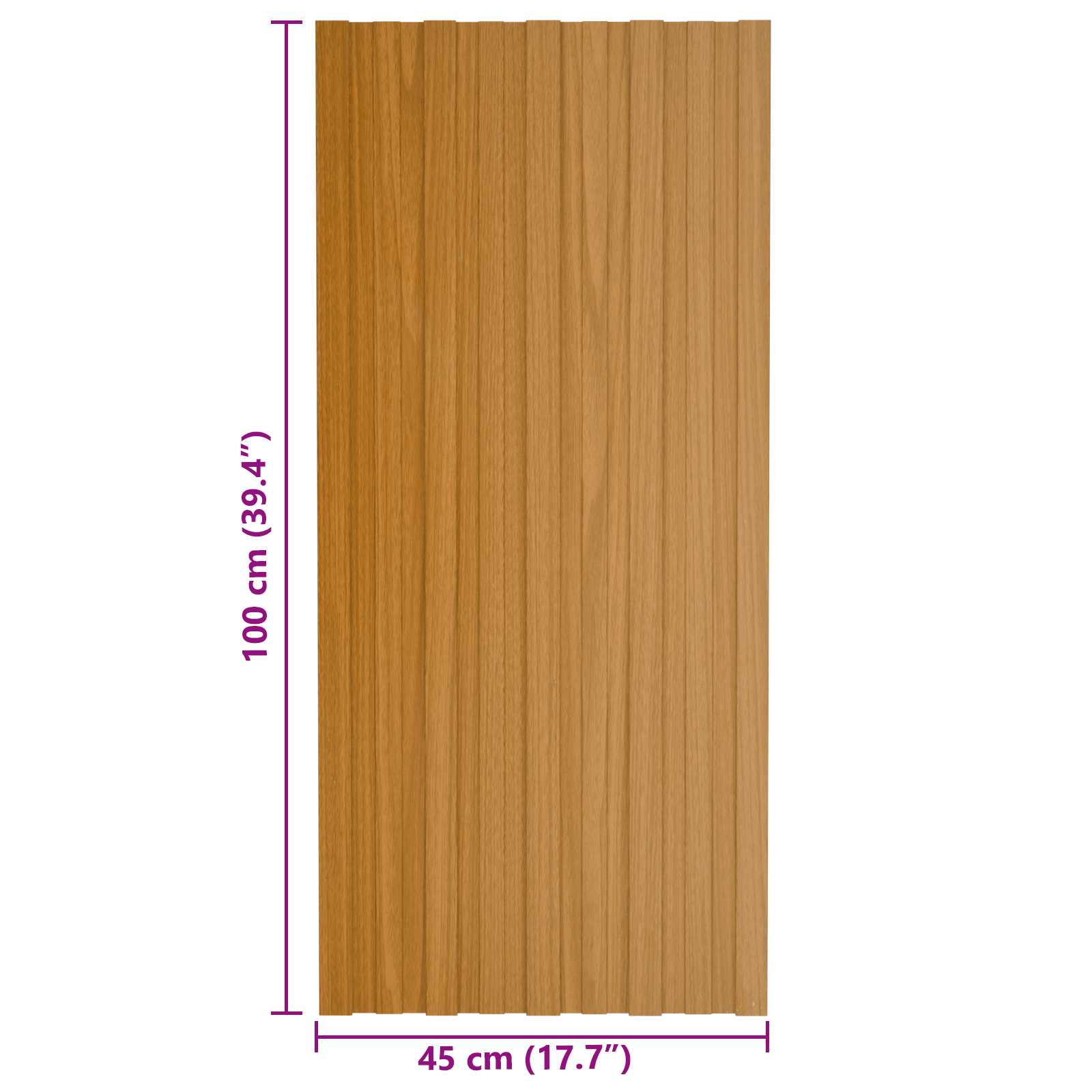 Dachpaneel 36 pcs Natur 100 x 45 cm Verzinkter Stahl