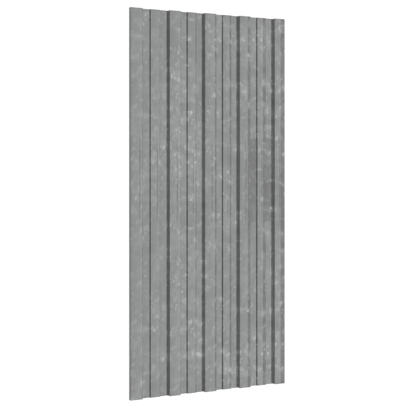 Dachpaneel 12 pcs Silber 100 x 45 cm Verzinkter Stahl