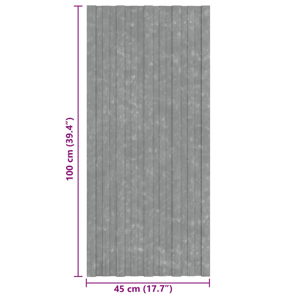 Dachpaneel 12 pcs Silber 100 x 45 cm Verzinkter Stahl