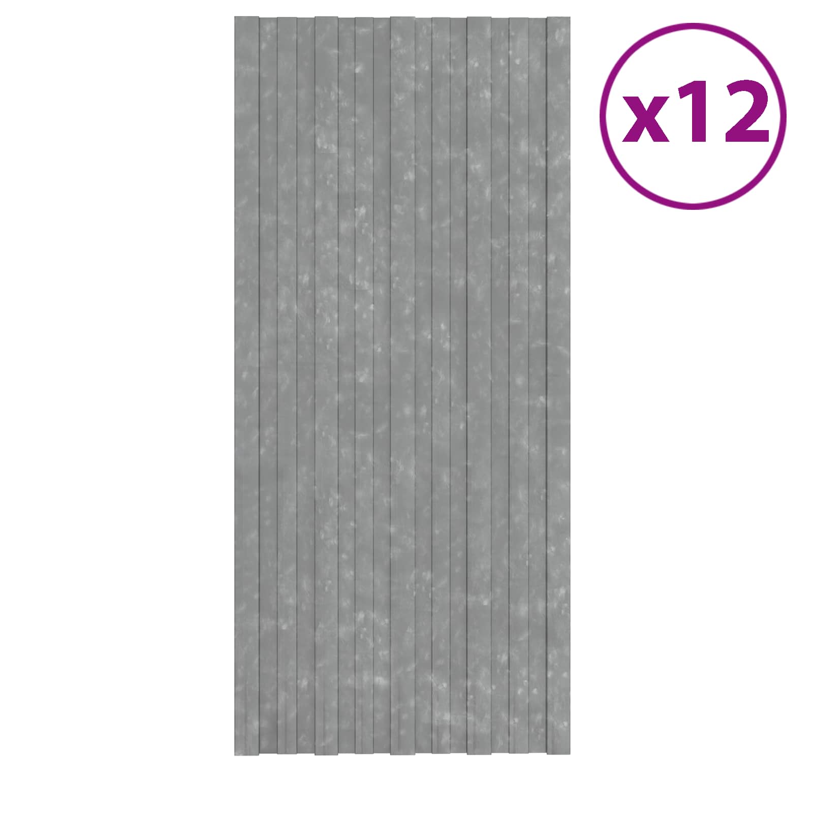 Dachpaneel 12 pcs Silber 100 x 45 cm Verzinkter Stahl