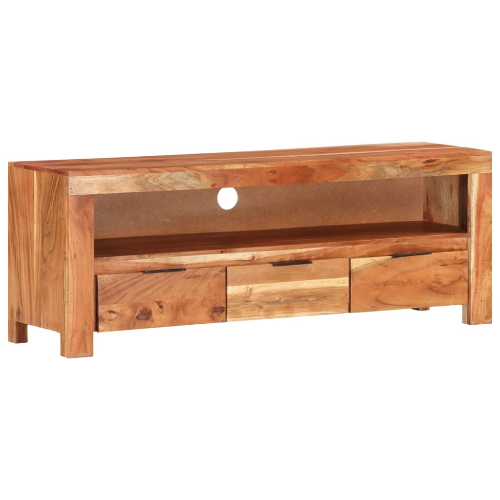 TV-Schrank 110x30x40 cm Massivholz Akazie