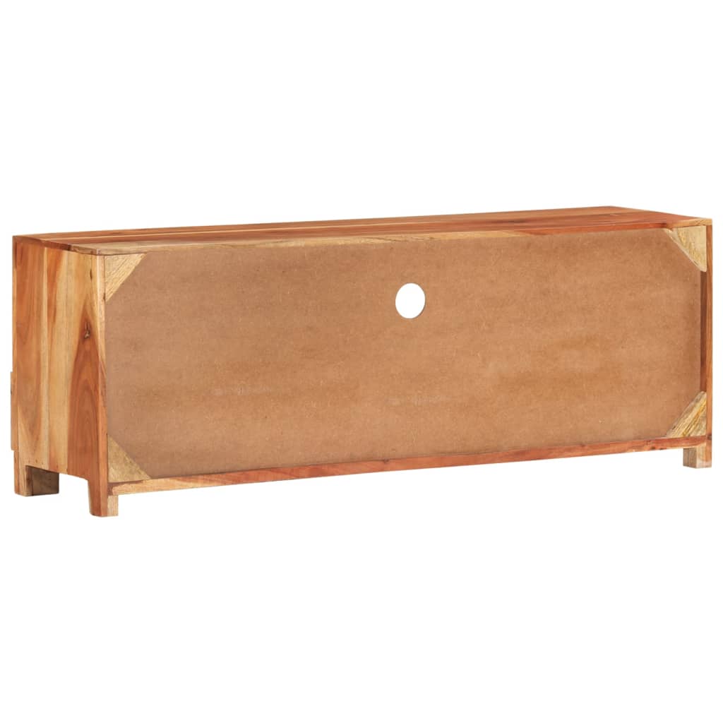 TV-Schrank 110x30x40 cm Massivholz Akazie