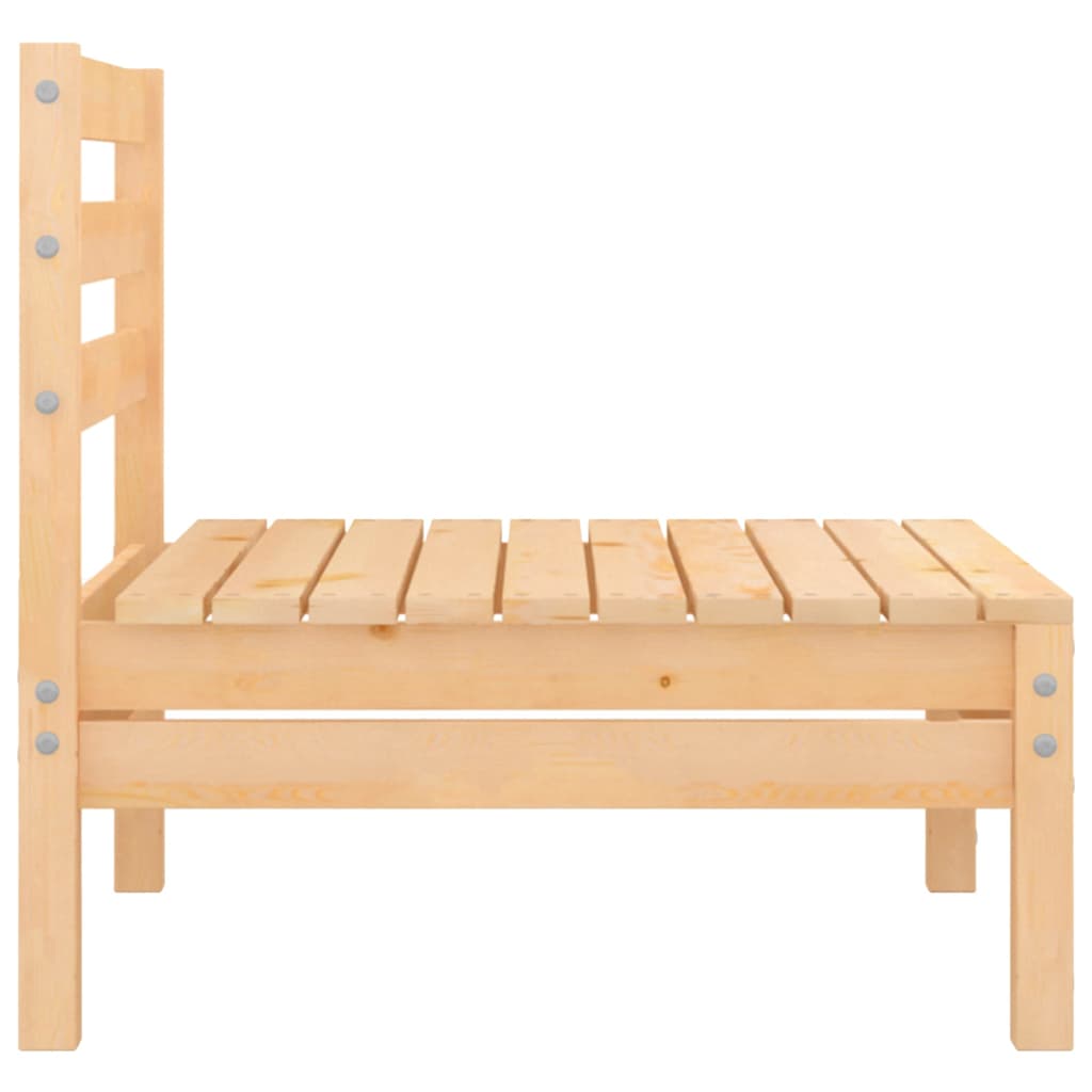 2-Sitzer-Gartensofa Kiefer Massivholz