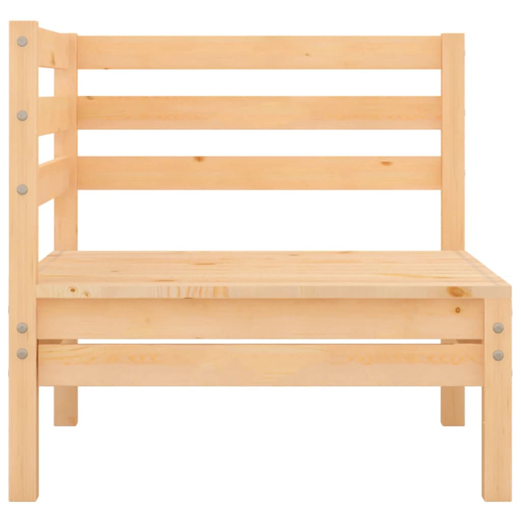 9-tlg. Garten-Lounge-Set Kiefer Massivholz