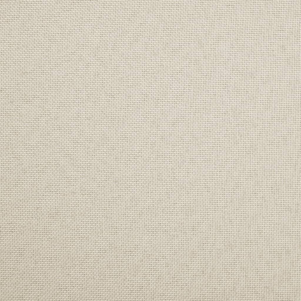 Hocker mit Stauraum 2 Stk. Cremeweiß Leinenoptik