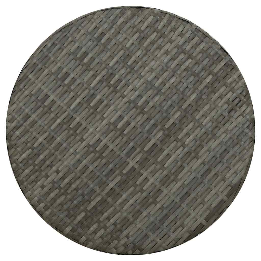 Beistelltisch Grau 45 cm Poly Rattan