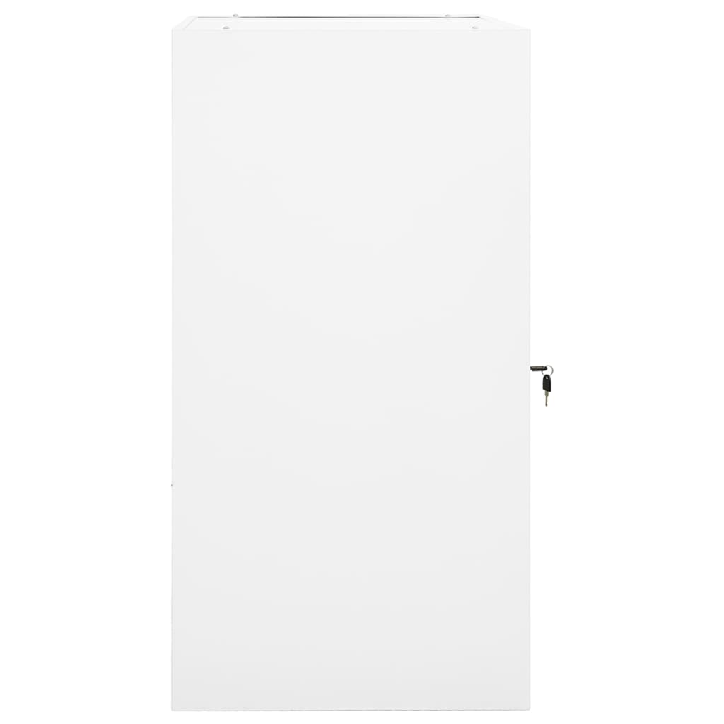 Sattelschrank Weiß 53x53x105 cm Stahl